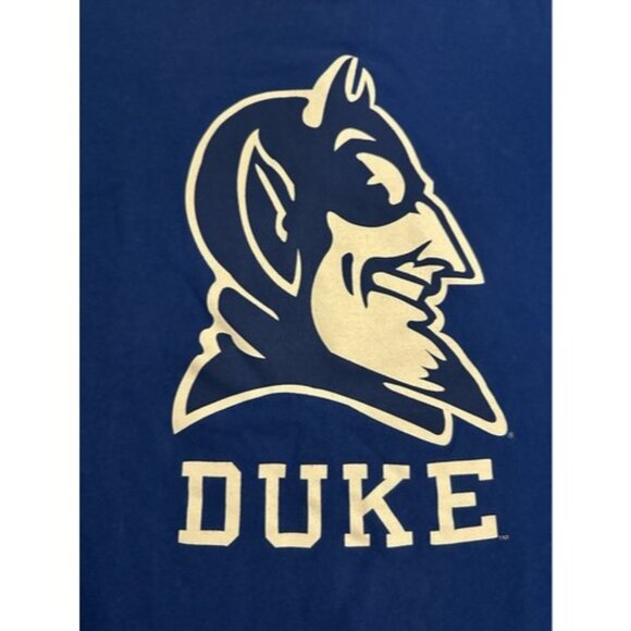 Vintage 90s Duke Blue Devils T Shirt Mens Medium Center Logo NCAA Basketball - Picture 2 of 5